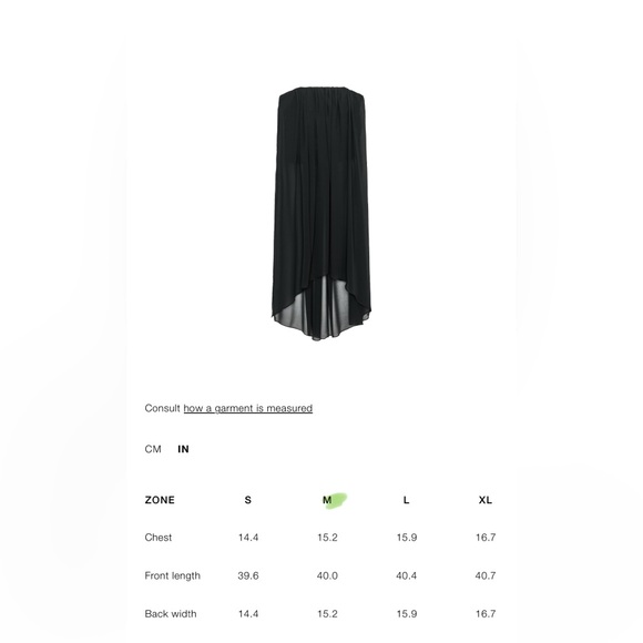 ZARA M BLACK ZW COLLECTION STRAPLESS LONG TOP NWT, Holiday ‘25 - Picture 10 of 14